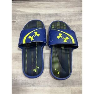 Under Armour Ignite VI Graphic Footbed Slides Sandals Padded Size 3